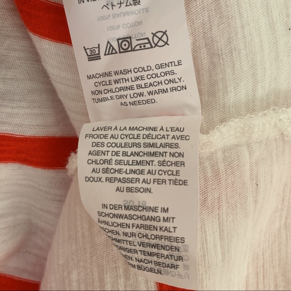 MADEWELL Whisper Cotton V Neck in Creston Stripe - Picture 5 of 7